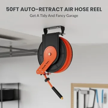Giraffe Tools TA15 Heavy Duty Retractable Air Hose Reel 50ft