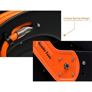 Giraffe Tools TA15 Heavy Duty Retractable Air Hose Reel 50ft