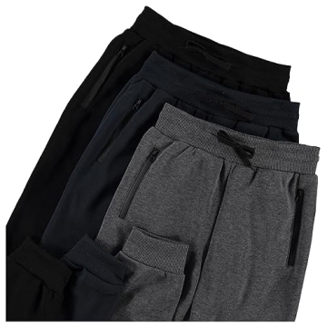 Boys Fleece Sweatpants 3Pk with Pockets & Drawstring