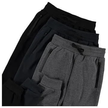 Boys Fleece Sweatpants 3Pk with Pockets & Drawstring