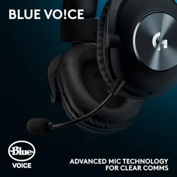 Logitech G Pro X SE Wired Gaming Headset: Blue VO!CE Detachable Boom Mic, DTS 7.1, 50 mm Drivers, USB/3.5mm Aux, USB DAC Included, for PC, Xbox, PS5, PS4 - Black - G Pro X SE Wired Gaming Headset