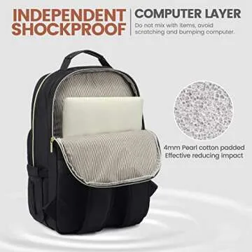 LOVEVOOK Stylish Laptop Backpack for Women