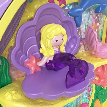 Polly Pocket Mermaid Dreams Collectible Compact with 2 Dolls