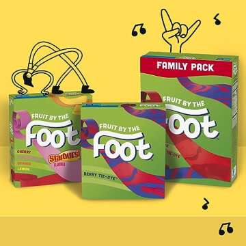 Fruit by the Foot Fruit Flavored Snacks, Starburst, Variety Pack, 6 ct (Pack of 8)