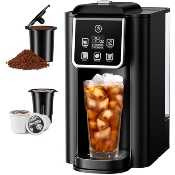 SHARDOR Single Serve Coffee Maker 2.0 - Brew Hot & Iced Coffee