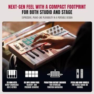 Akai MPK Mini IV MIDI Keyboard Controller with 25 Keys