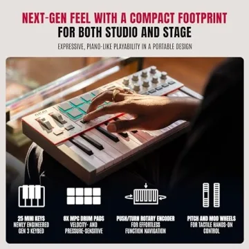 Akai MPK Mini IV MIDI Keyboard Controller with 25 Keys