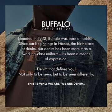 Buffalo Slim Ash Jeans for Men in Rinse Wash Indigo