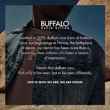 Buffalo Slim Ash Jeans for Men in Rinse Wash Indigo