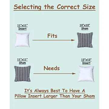 Pillowflex Synthetic Down Pillow Insert - 11x11 Down Alternative Pillow, Ultra Soft Throw Pillow, Small Sham Bed Sleeping Pillow - 1 Decorative Accent Form