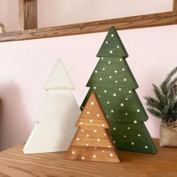 Rustic Wooden Christmas Trees - Handcrafted Holiday Decor