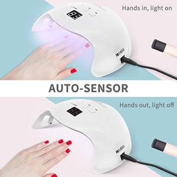 48W LED Nail Lamp with Timer, Portable & Gift Ready