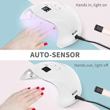 48W LED Nail Lamp with Timer, Portable & Gift Ready