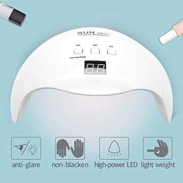 48W LED Nail Lamp with Timer, Portable & Gift Ready