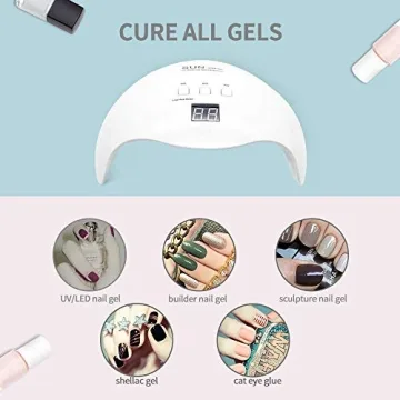 48W LED Nail Lamp with Timer, Portable & Gift Ready