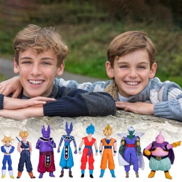 Goku Action Figures Set of 8 Classic Anime Toys