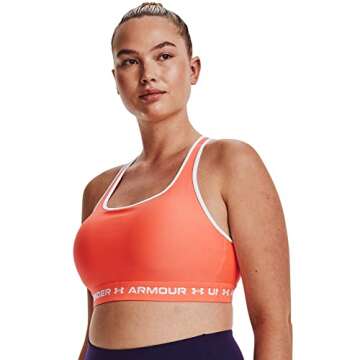 Under Armour Women's Crossback Mid Impact Sports Bra