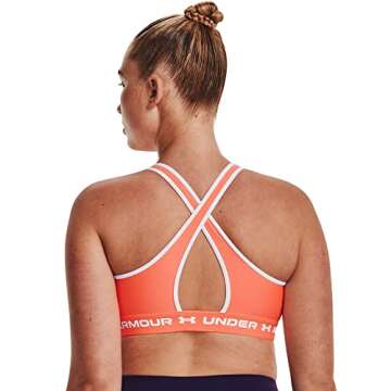 Under Armour Women's Crossback Mid Impact Sports Bra