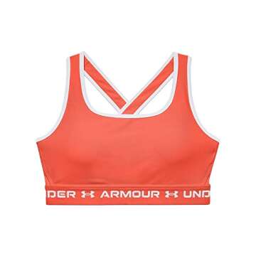 Under Armour Women's Crossback Mid Impact Sports Bra