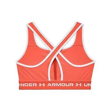 Under Armour Women's Crossback Mid Impact Sports Bra