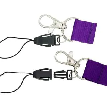 ID Badge Holder Lanyards 6 Pack Waterproof Lanyards for Cruise Ship Cards with Detachable Buckle and Safety Breaking Buckle for Cruise School Office Supply