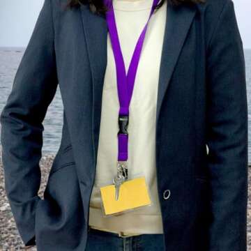 ID Badge Holder Lanyards 6 Pack Waterproof Lanyards for Cruise Ship Cards with Detachable Buckle and Safety Breaking Buckle for Cruise School Office Supply