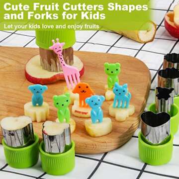 TAOUNOA 34pcs Sandwich Cutter Set - Fun Cooking for Kids
