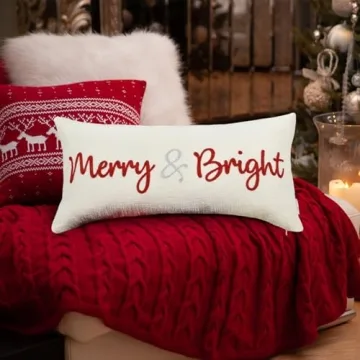 LOOPUINHOM Christmas Decorative Pillow Cover 12x24