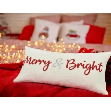 LOOPUINHOM Christmas Decorative Pillow Cover 12x24
