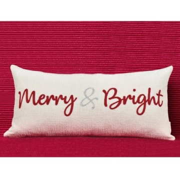 LOOPUINHOM Christmas Decorative Pillow Cover 12x24