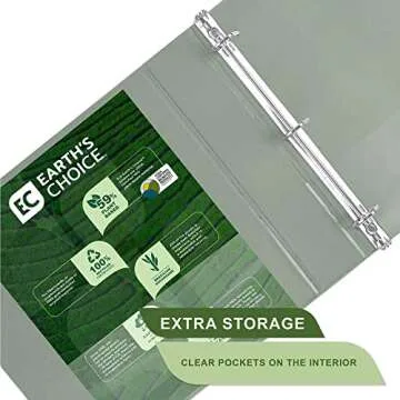 Eco-Friendly Samsill 2 Inch D-Ring Binder Made in USA