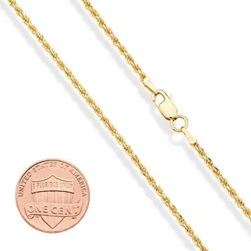 Miabella Italian Solid 18K Gold Over 925 Sterling Silver 2mm, 3mm Diamond-Cut Braided Rope Chain Necklace for Men Women, Made in Italy (2mm, Length 18 Inches(women's average length))