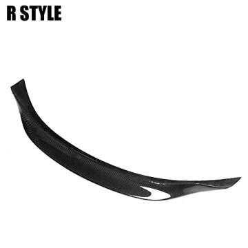 SIDMILE Rear Trunk Spoiler Compatible with 2014-2020 Infiniti Q50 Carbon Fiber Style Rear Lid Spoile...