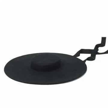 Super Wool Hat Large 15Cm Big Shallow Top Soft Hat For Men And Women Flat Top Hat Big Hat