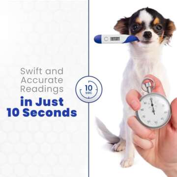Veterinary-Grade Digital Thermometer for Dogs & Cats