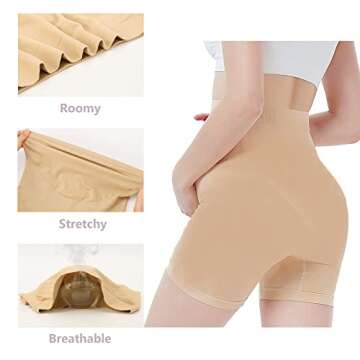 OTIOTI Womens Seamless Maternity Shapewear High Waist Mid-Thigh Pettipant Pregnancy Underwear for Be...