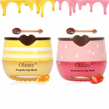 Deepmind 2 PCS Bee Lip Balm Lip Mask Honey Pot - Hydrating Strawberry Care