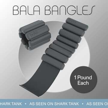 Bala Bangles Adjustable Fitness Wrist & Ankle Weights for All