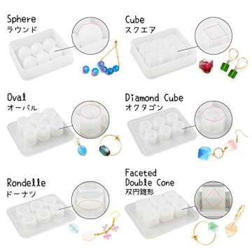 Funshowcase Sphere Ball Resin Epoxy Mold Set for Jewelry