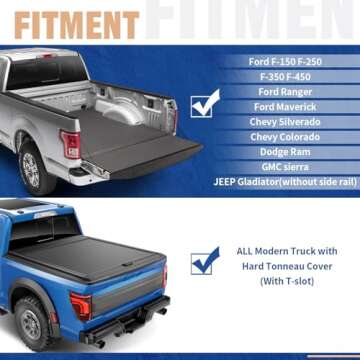 AUXPACBO 800LB Extendable Truck Bed Rack Compatible with All Modern Truck, Adjustable Height Heavy D...