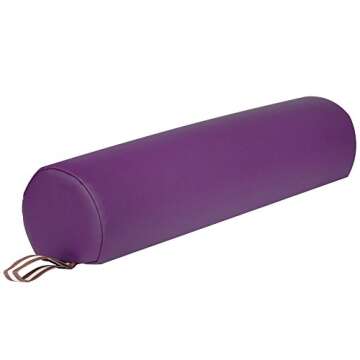 Master Massage Tables 6" 3/4 Round Bolster Pillow Cushion for Massage Tables -Purple