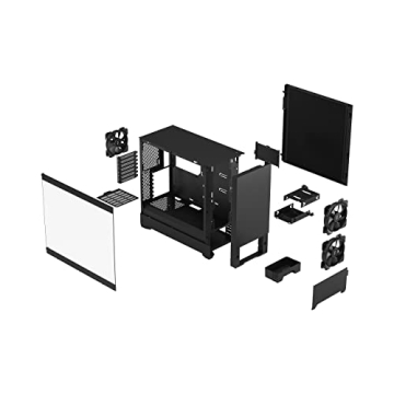 Fractal Design Pop Silent Black Case with Tempered Glass