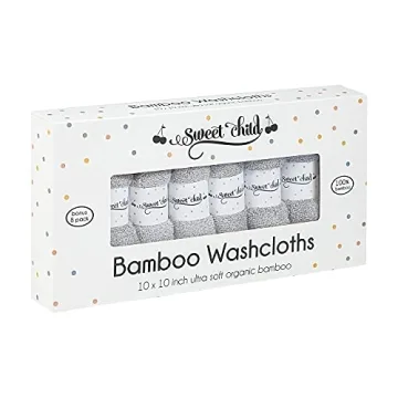 Soft Organic Baby Washcloths - 8-Pack Eco-Friendly Set