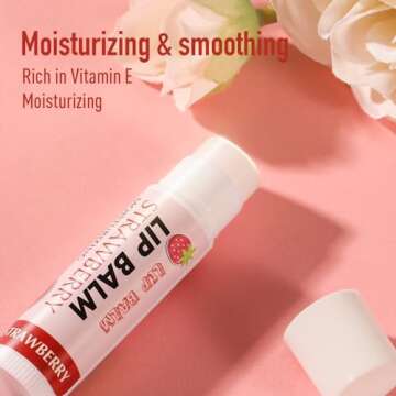 AZEN 24 Pack Natural Moisturizing Lip Balm in 12 Flavors