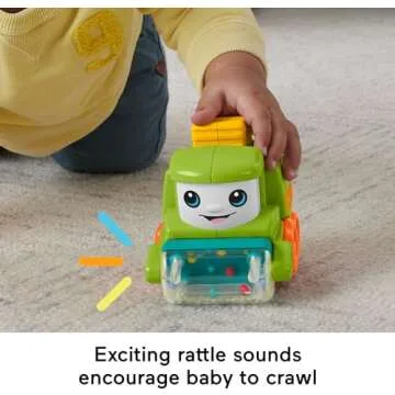 Fisher-Price Rollin’ Tractor Toy for Infants - Motor Skills Fun