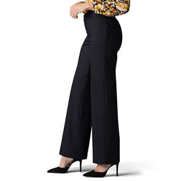 Lee Women's Comfort Flex Motion Trouser Pant - Black