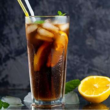 Glass Cups 12 oz,Encheng Clear Highballl Glass Juice Glass Old Fashioned Cocktail Glass Drinking Glasses For Kitchen,Regular Base Water Cup Tumblers For Beverage Glass Drinking Cups Beer Cups Set Of 8