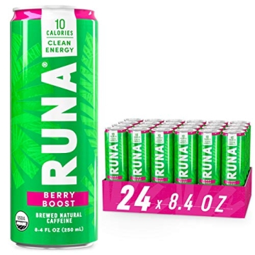 Organic Clean Energy Drink by RUNA, Berry | Refreshing Tea Taste | 10 Calories | Powerful Natural Ca...