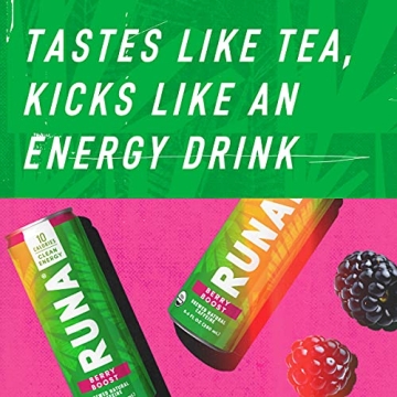Organic Clean Energy Drink by RUNA | Berry Flavor | No Crash
