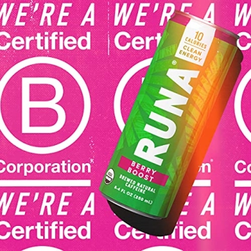 Organic Clean Energy Drink by RUNA | Berry Flavor | No Crash